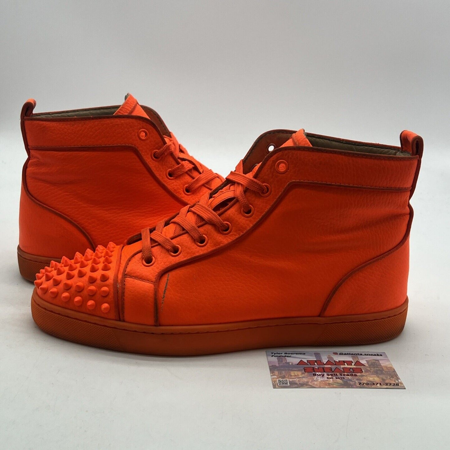 Size 10 - Christian Louboutin Lou Spikes Orlato Men’s