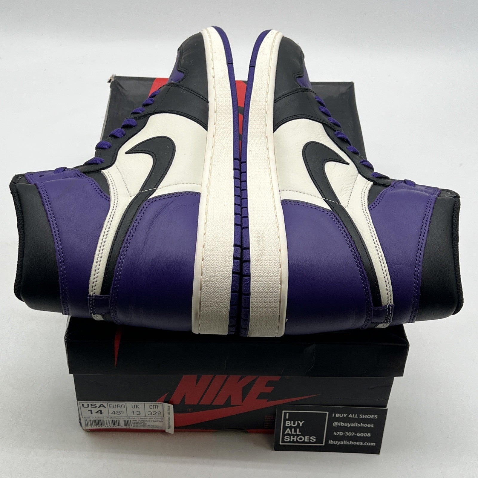 Size 14 - Air Jordan 1 Retro OG High Court Purple (555088-501)