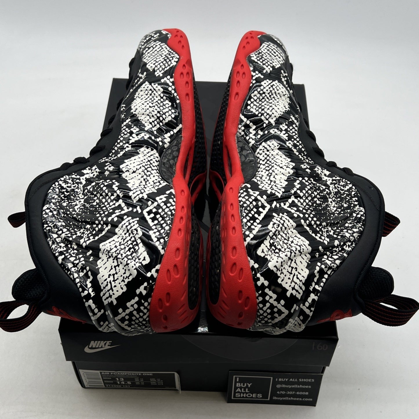 Size 13 - Nike Air Foamposite One Albino Snakeskin (314996-101)