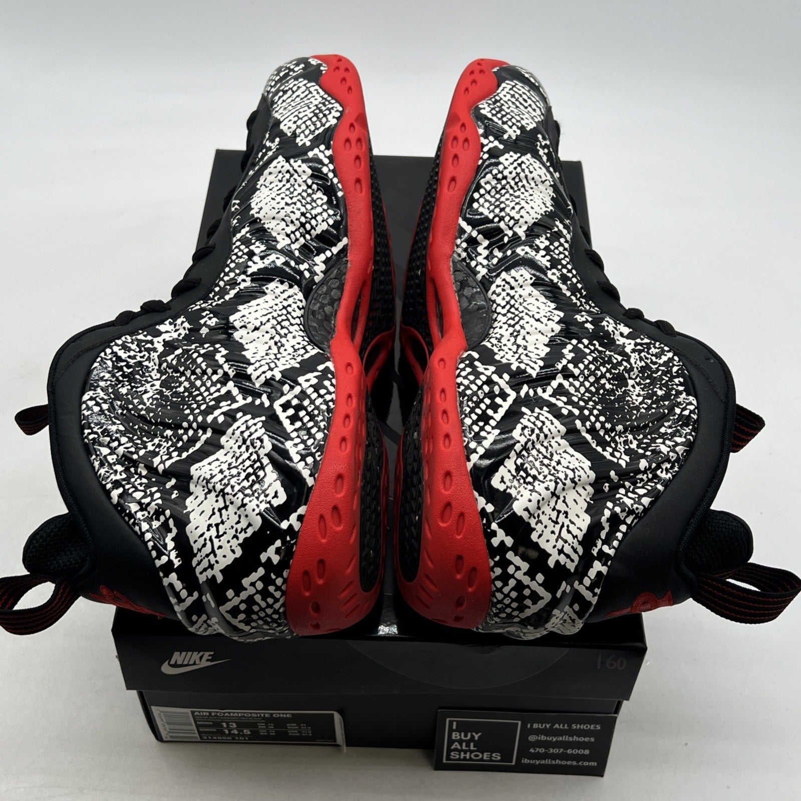 Size 13 - Nike Air Foamposite One Albino Snakeskin (314996-101)
