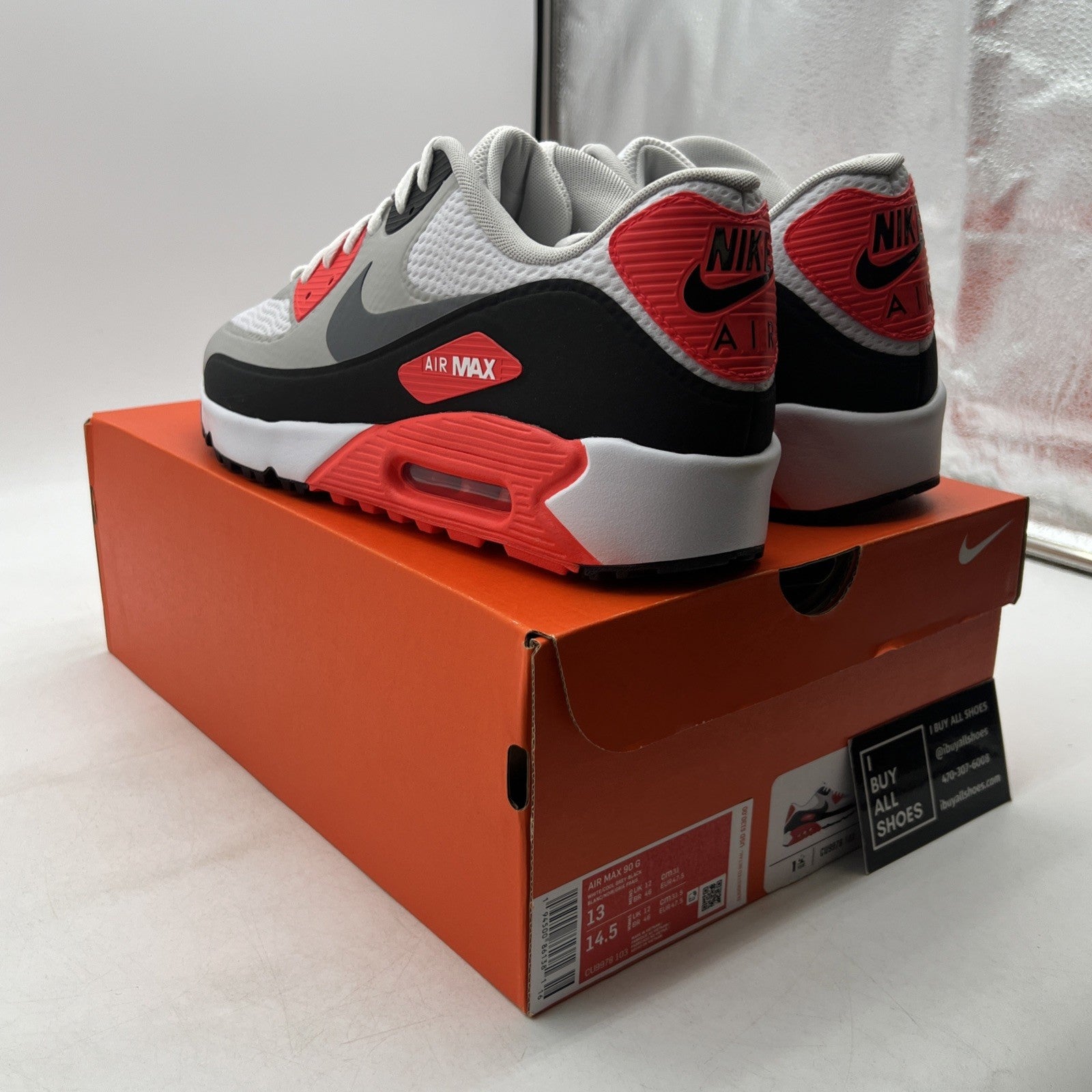 Size 13 - Nike Air Max 90 Golf Infrared (CU9978-103)