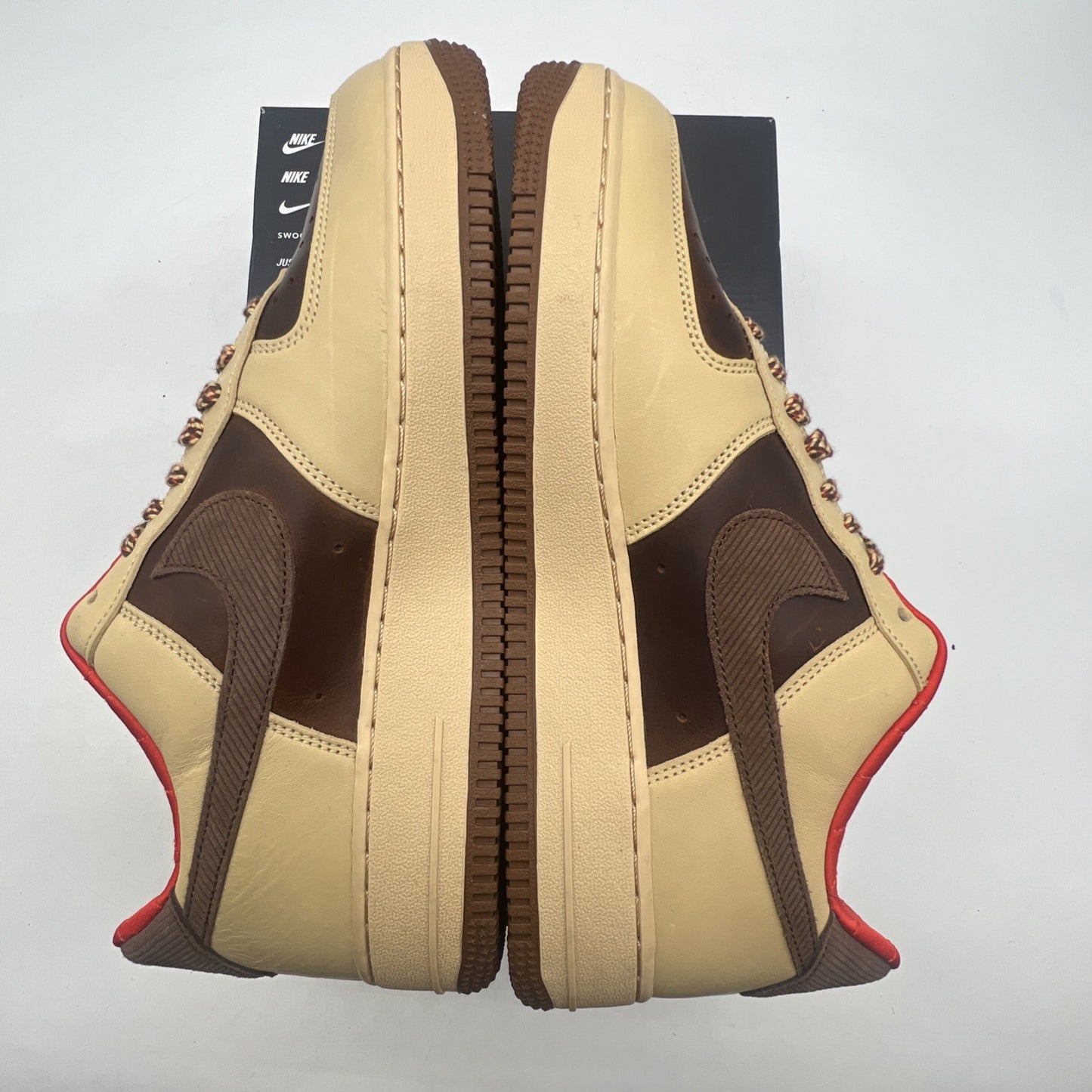 Size 10 - Nike Air Force 1 '07 Light British Tan Cacao Wow (HQ3447-222)