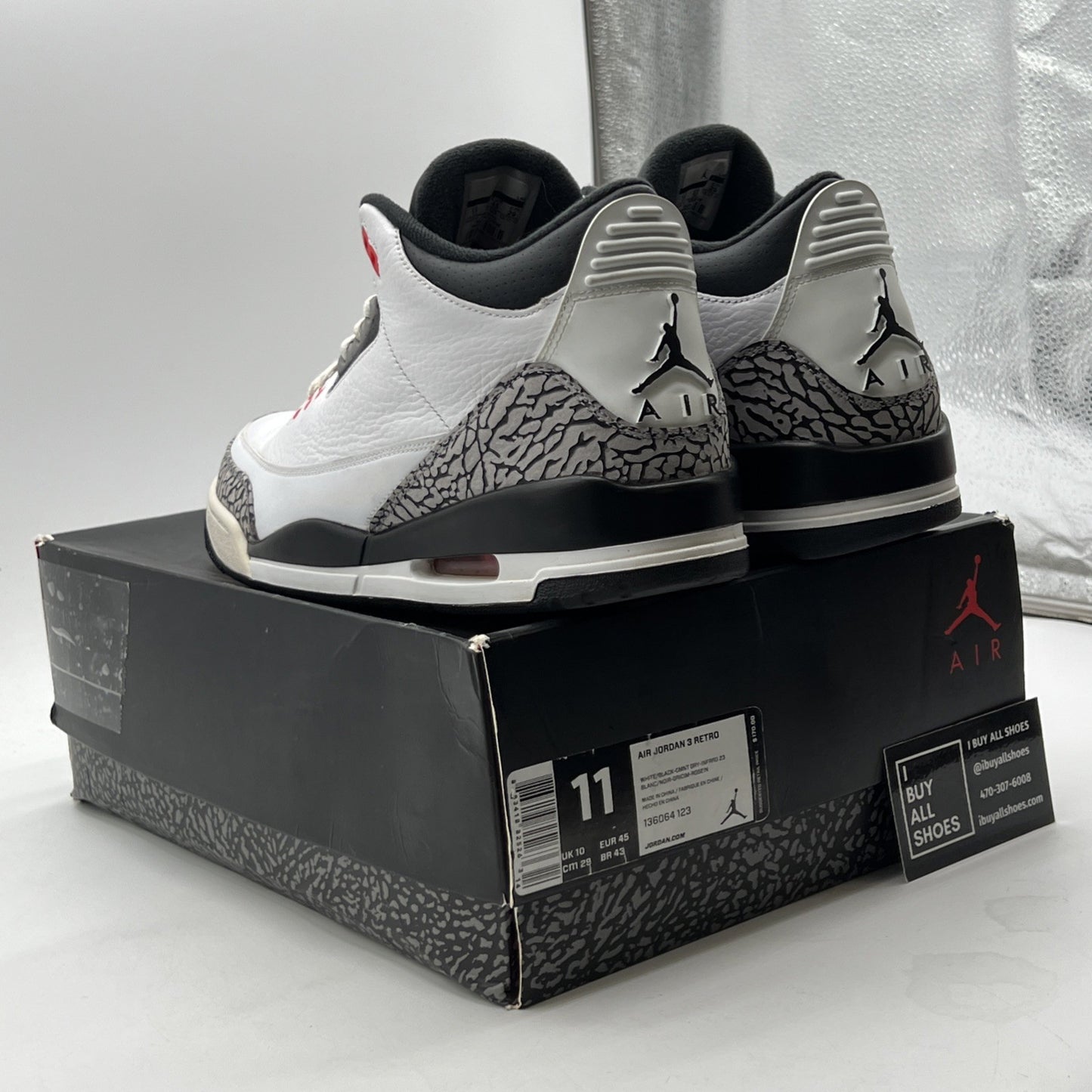 Size 11 - Air Jordan 3 Retro Infrared 23 (136064-123)