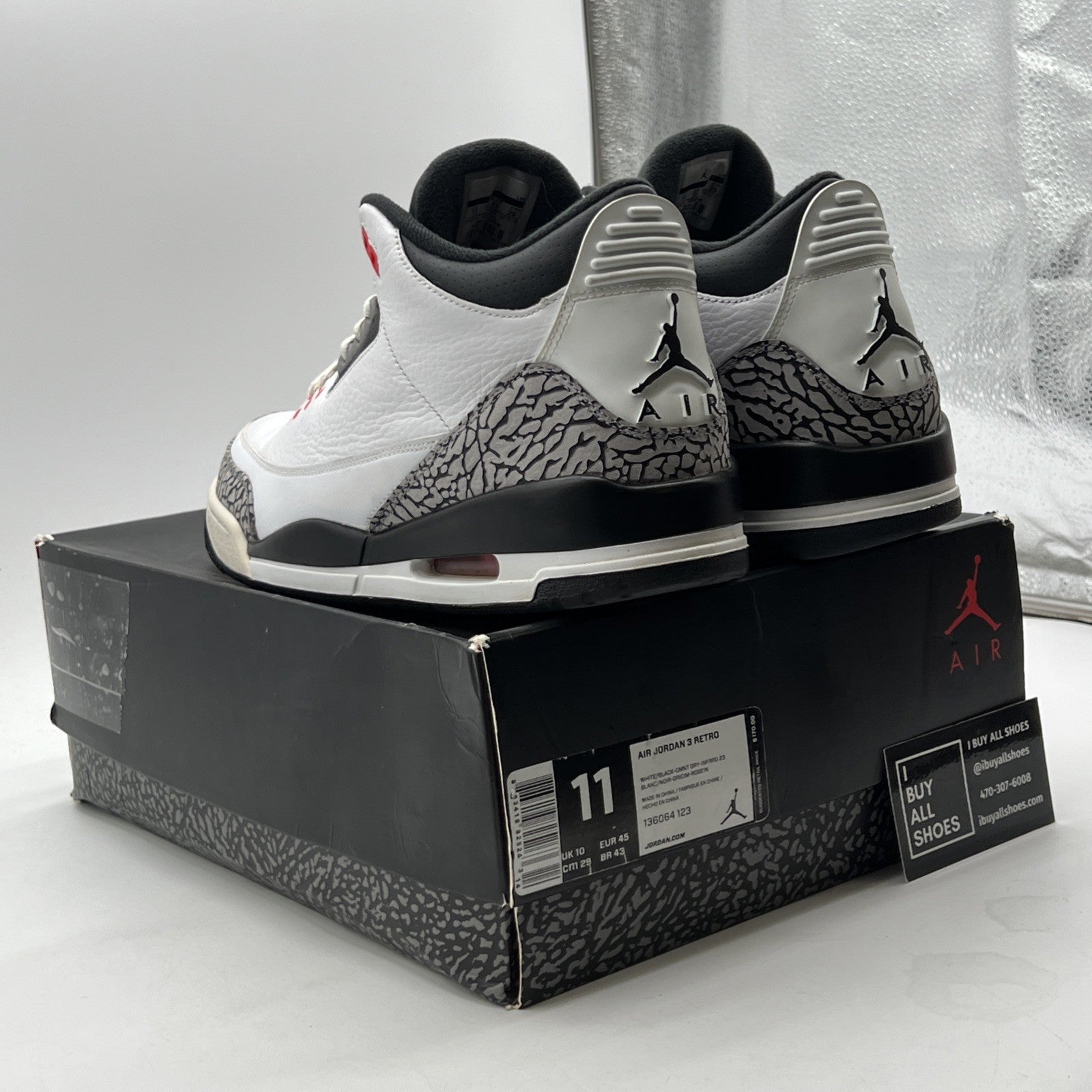 Size 11 - Air Jordan 3 Retro Infrared 23 (136064-123)
