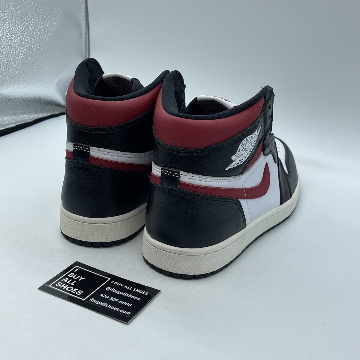 Size 9.5 - Air Jordan 1 Retro OG High Crimson Tint Black Leather (555088-081)