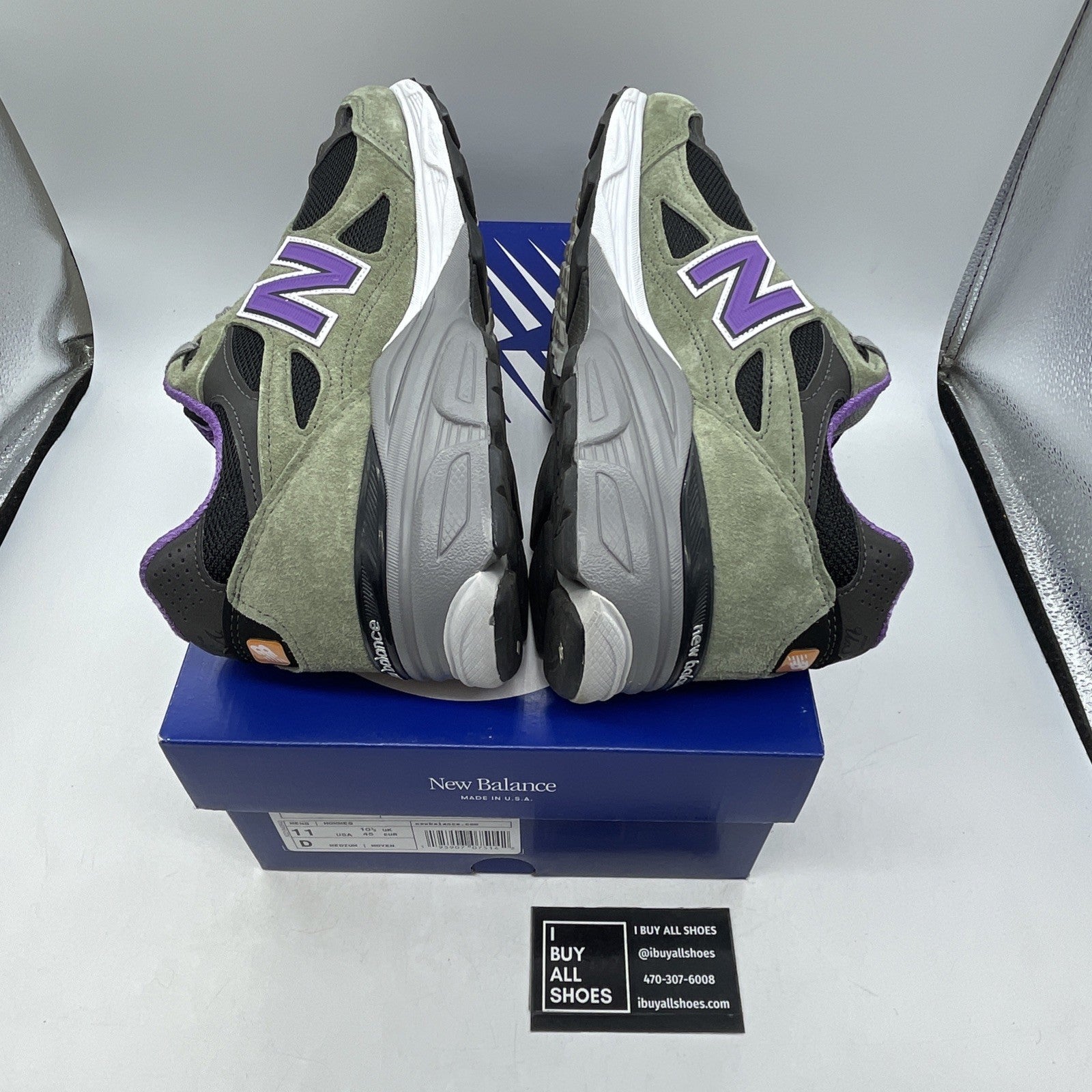 Size 11 - New Balance Teddy Santis x 990v3 Made In USA Olive Leaf (M990TC3)