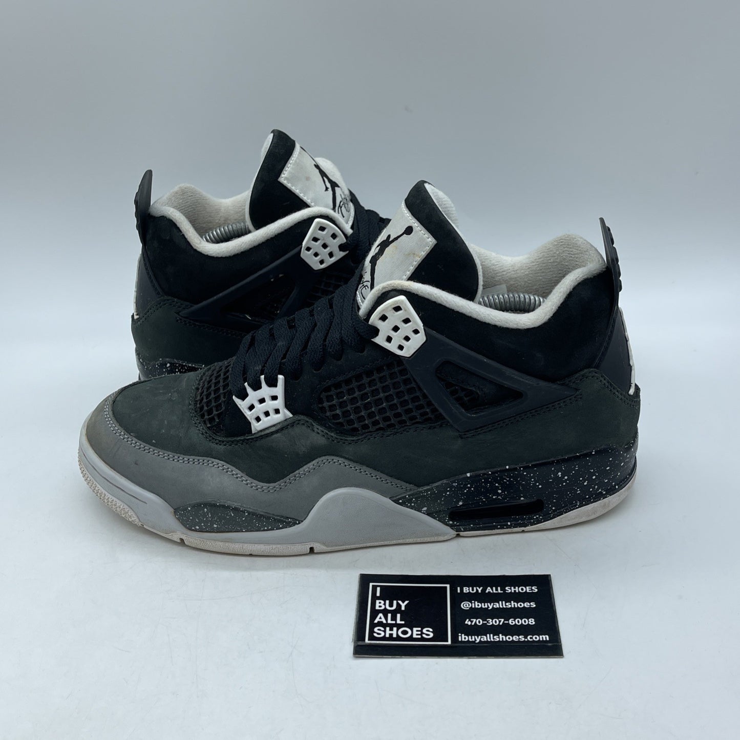 Size 9.5 - Air Jordan 4 Retro 2024 Fear Grey Black Suede (FQ8138-002)