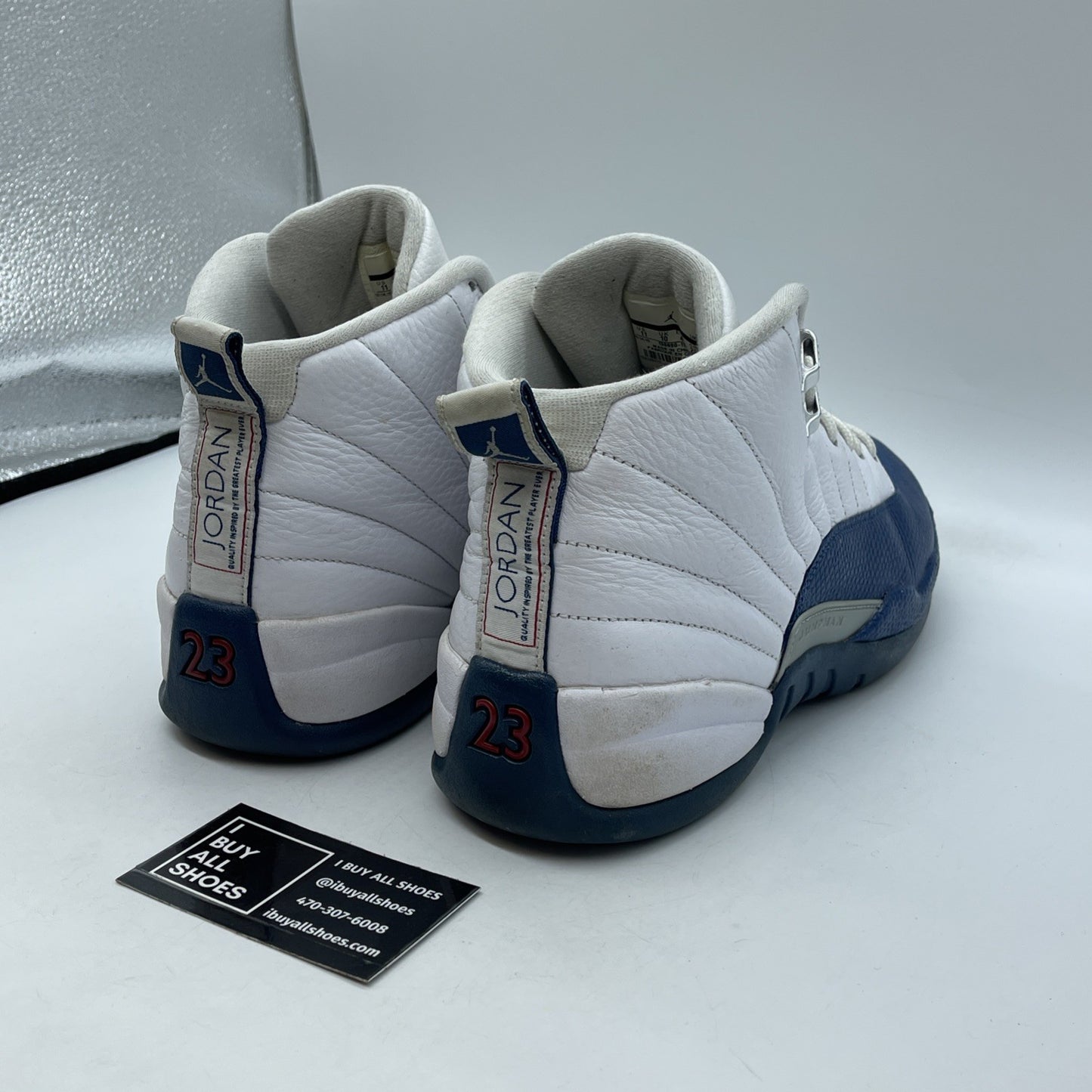 Size 11 - Jordan 12 Retro French Blue White Silver Leather (130690-113)