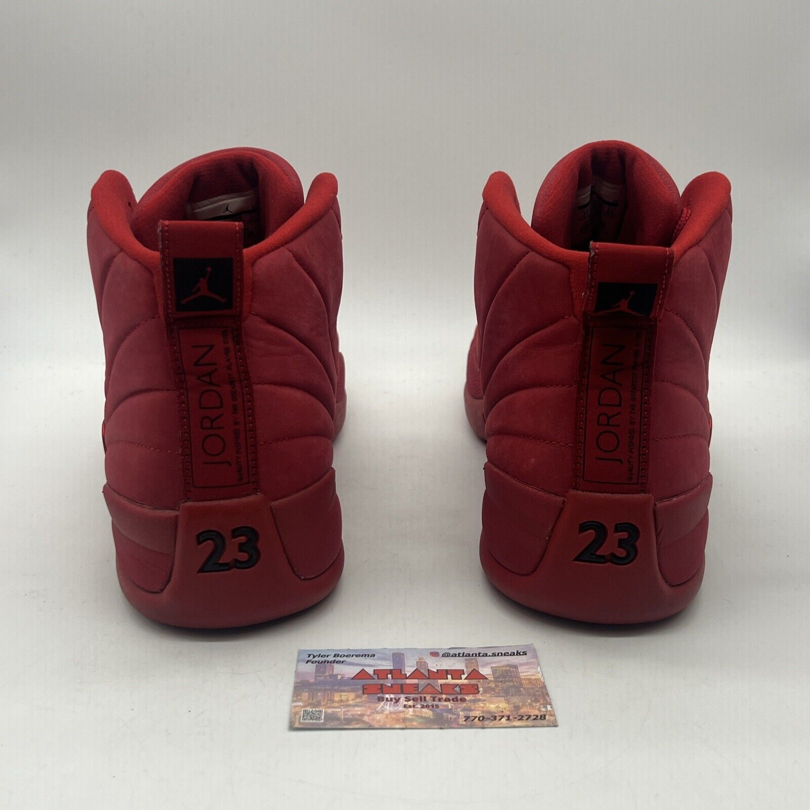 Size 14 - Air Jordan 12 Retro Gym Red Black Suede Used