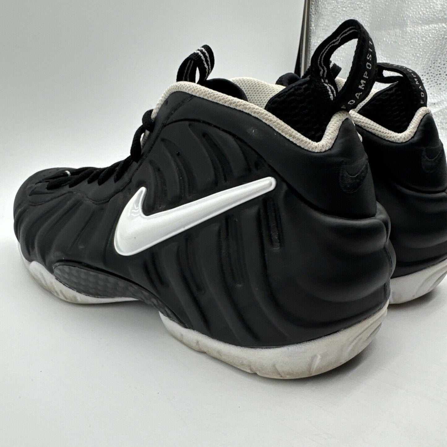 Size 11.5 - Nike Air Foamposite Pro Dr. Doom 2016 Black White Shiny Bulky Sneake