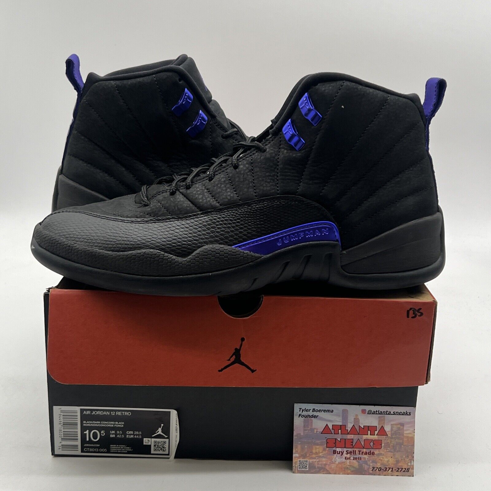 Size 10.5 - Air Jordan 12 Retro Dark Concord (CT8013-005)