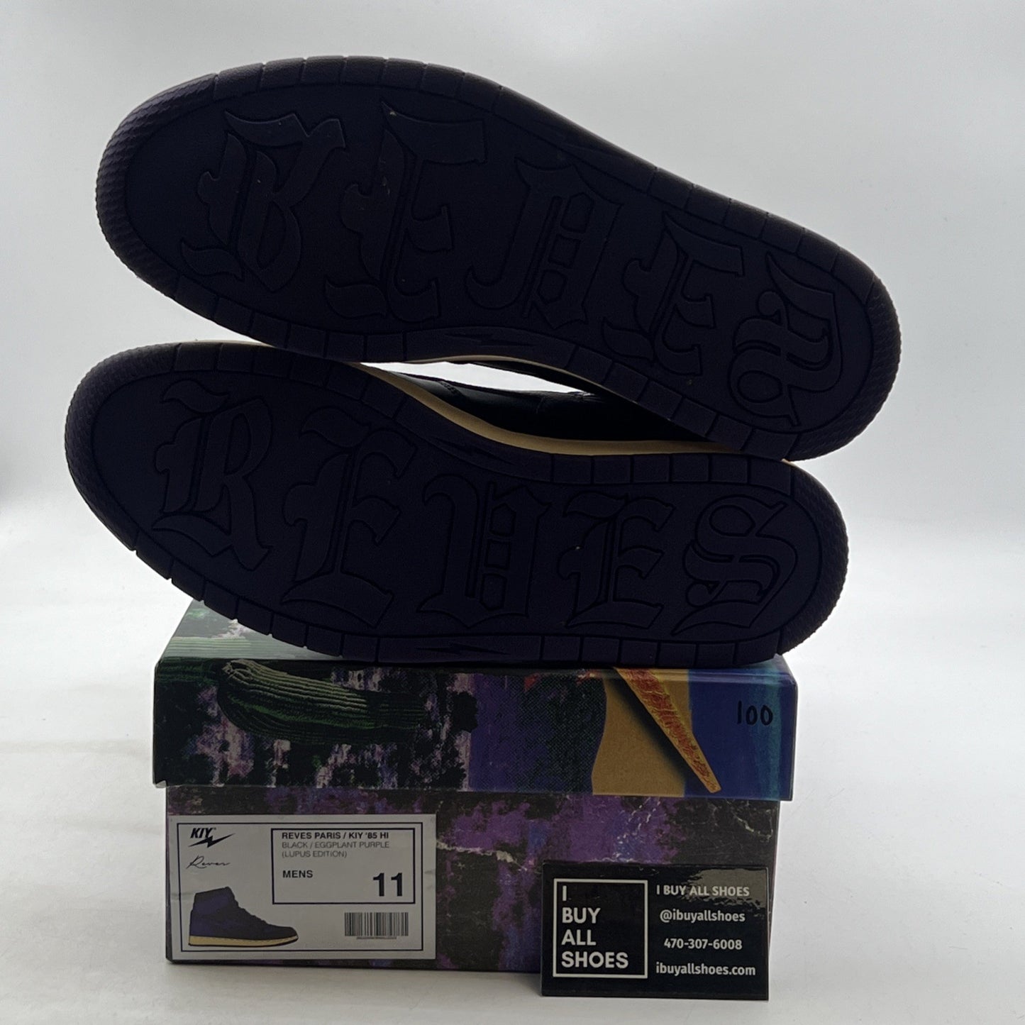 Size 11 - Air Kiy 85 Hi  Reeves Paris Lupus Awareness
