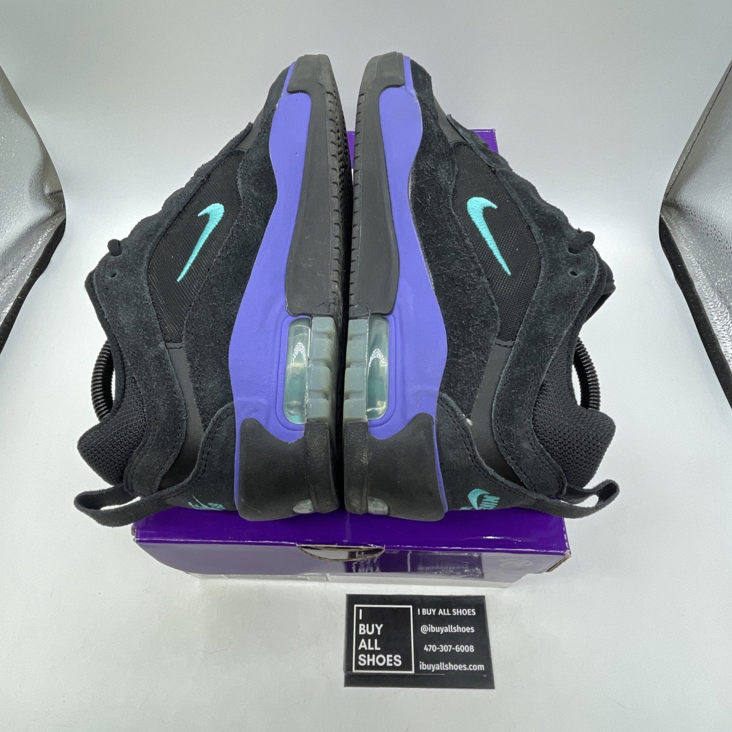 Size 8.5 - Nike Air Max Ishod Wair SB Black Grape (FB2393-003)