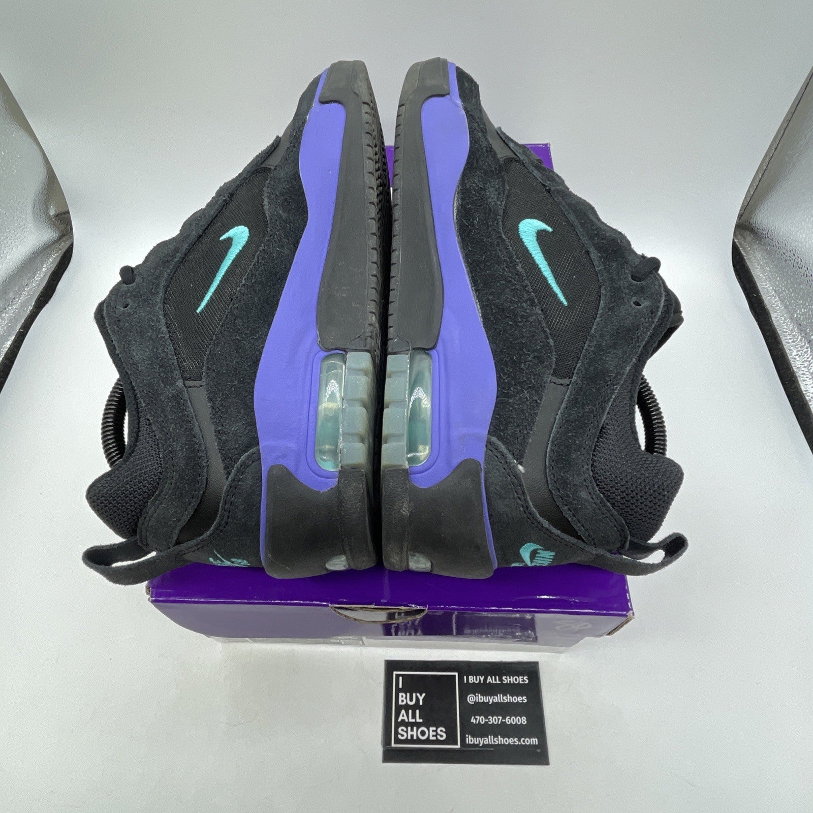 Size 8.5 - Nike Air Max Ishod Wair SB Black Grape (FB2393-003)