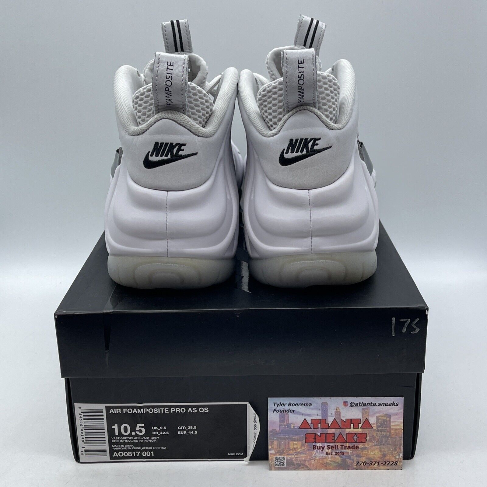 Size 10.5 - Nike Air Foamposite Pro All-Star Swoosh Pack Leather (AO0817-001)