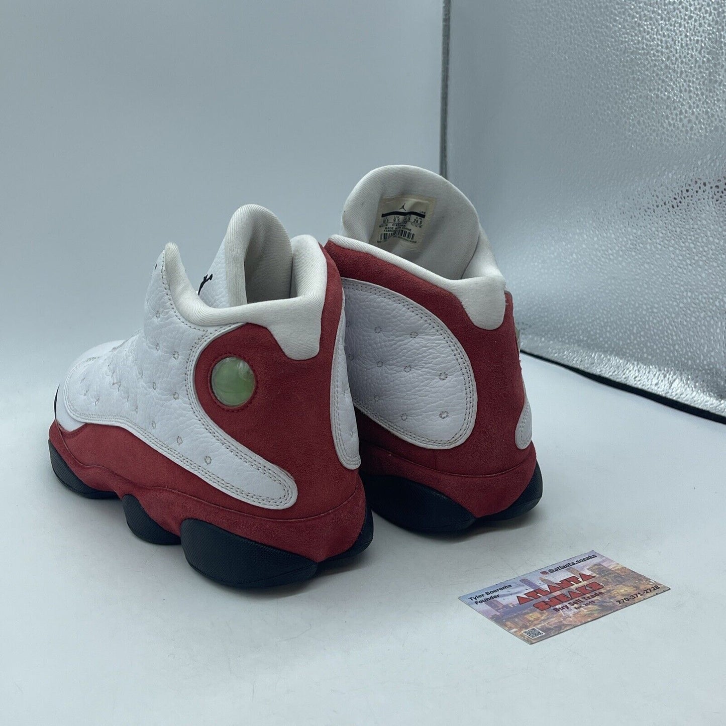 Size 10.5 - Jordan 13 Retro Chicago 2017 Red Suede Black White (414571-122)