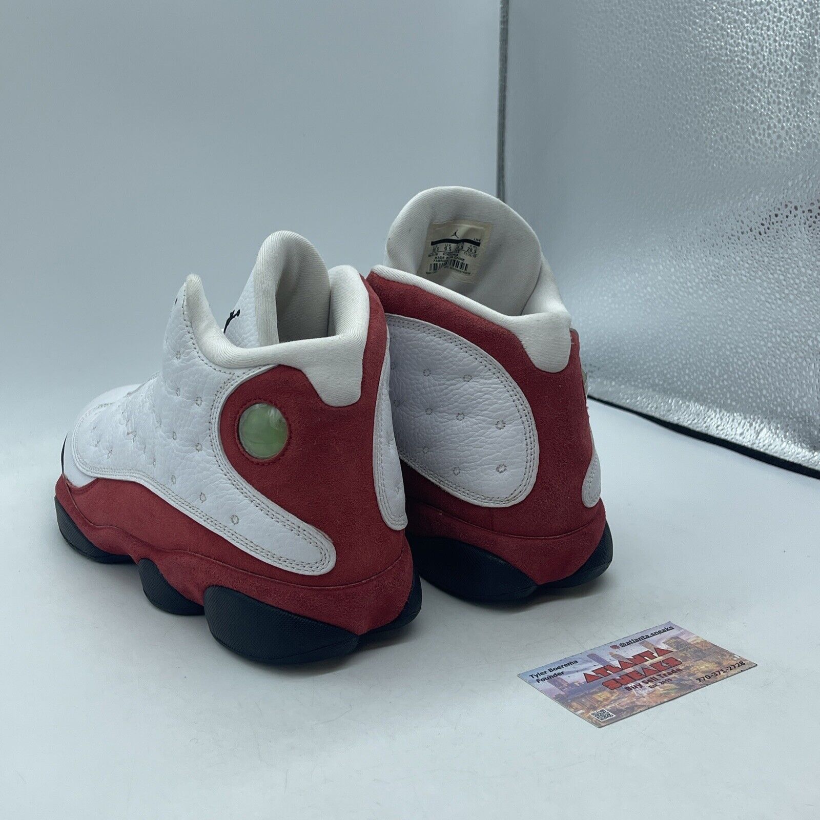 Size 10.5 - Jordan 13 Retro Chicago 2017 Red Suede Black White (414571-122)