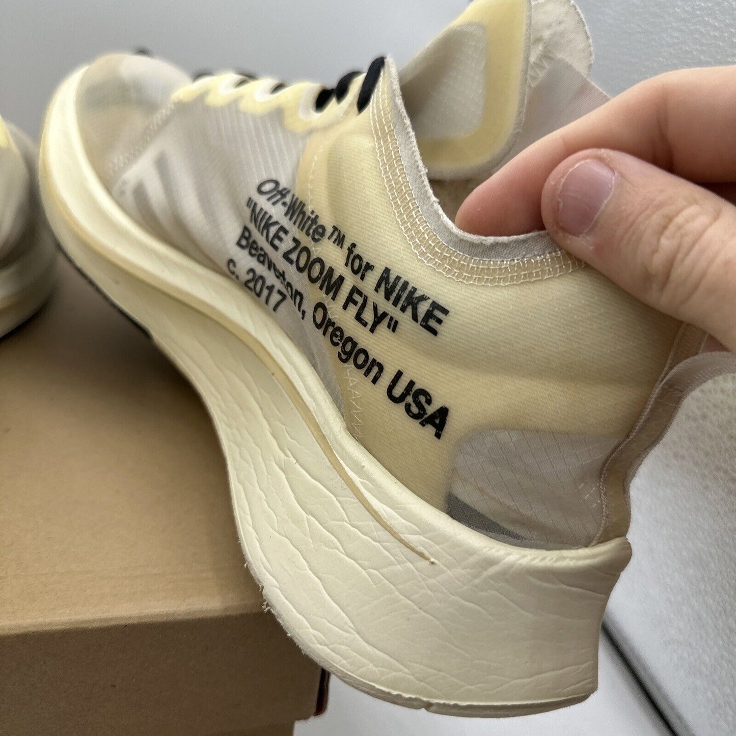 Size 13 - Nike Zoom Fly SP x OFF-WHITE The Ten 2017