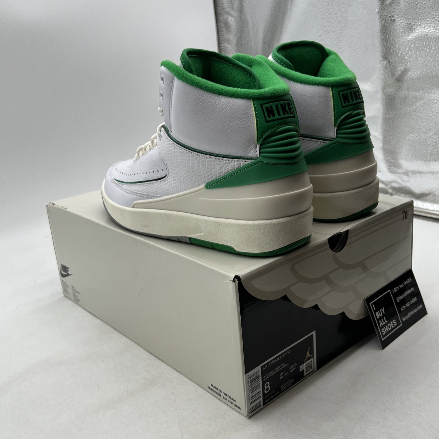 Size 8 - Air Jordan 2 Retro Lucky Green (DR8884-103)