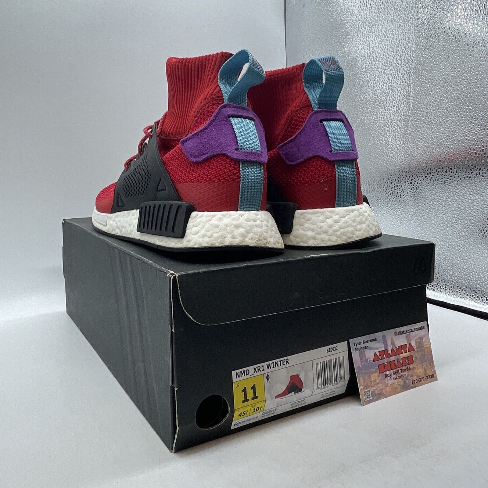 Size 11 - adidas NMD_XR1 Winter Mid Scarlet Red White Black Blue (BZ0632)