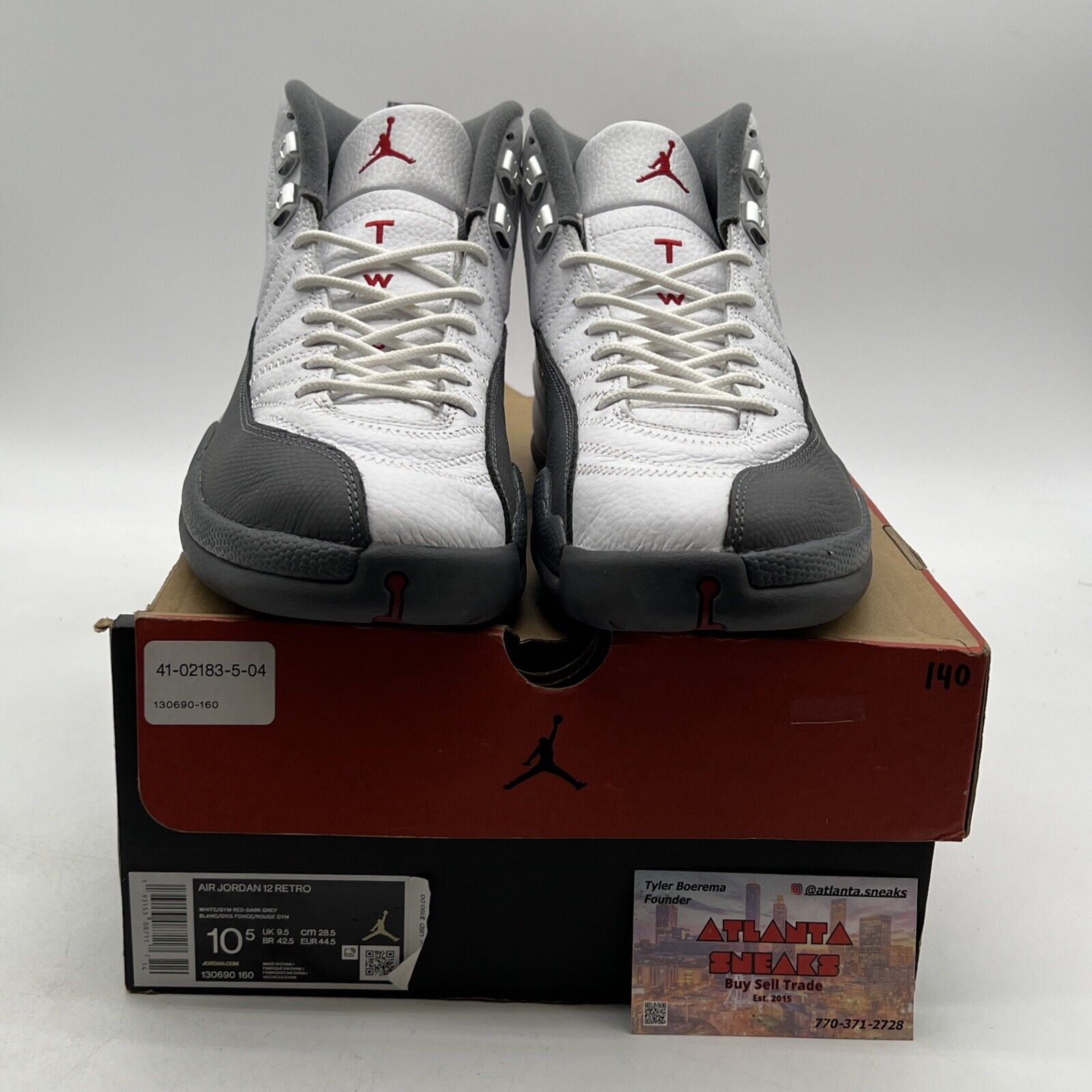 Size 10.5 - Air Jordan 12 Retro Dark Grey (130690-160)