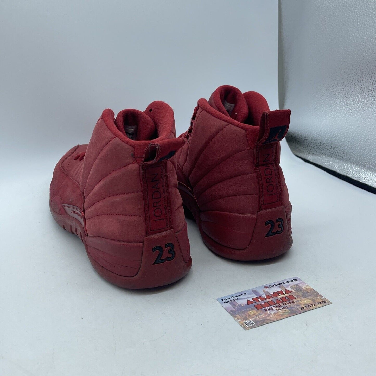 Size 12 - Air Jordan 12 Retro Gym Red Black Suede Leather (130690-601)