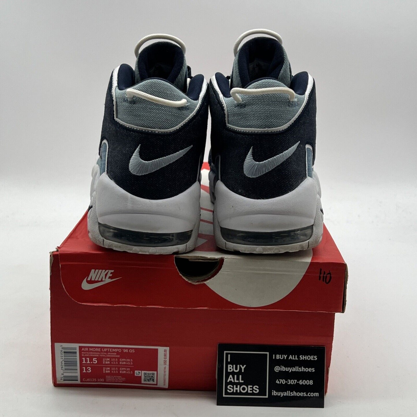 Size 11.5 - Nike Air More Uptempo 96 Denim (CJ6125-100)