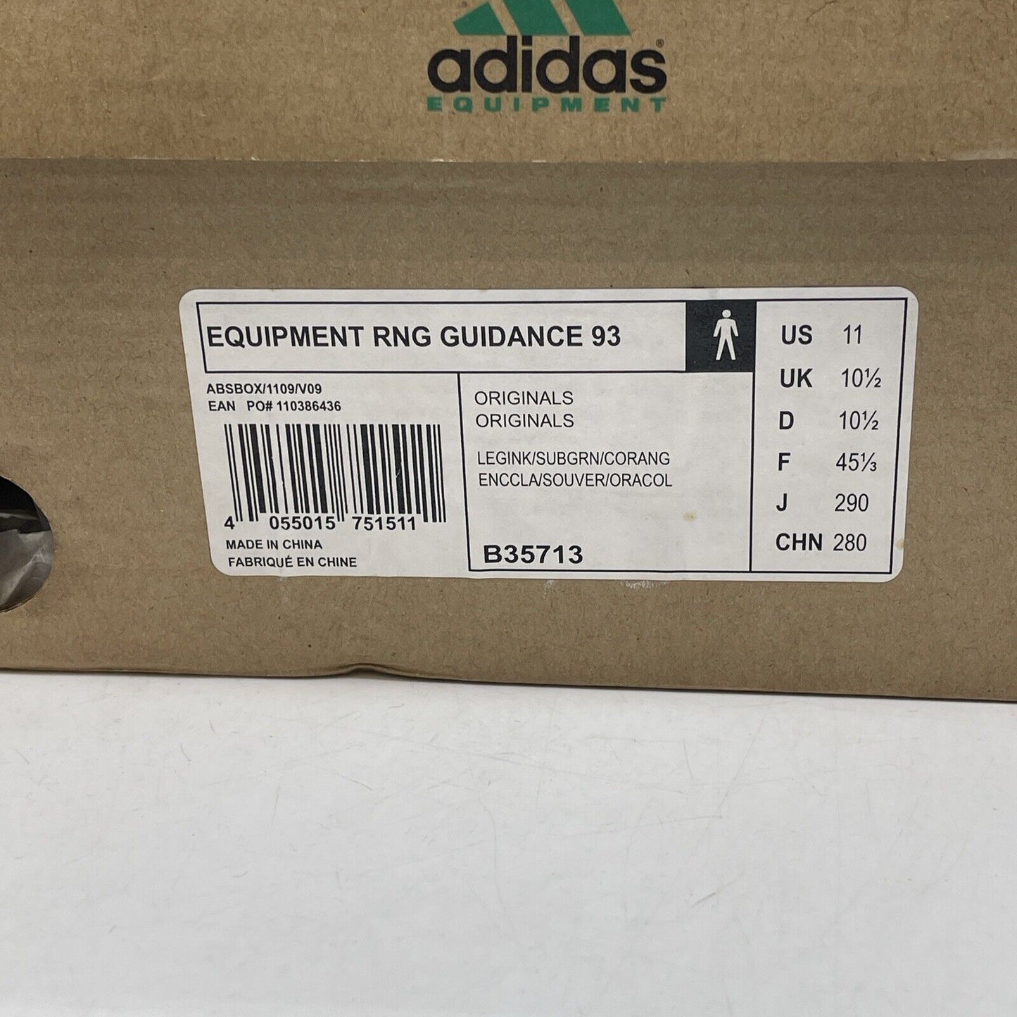 Size 11 - adidas Highs and Lows x EQT RNG Guidance 93 Gray Suede (B35713)