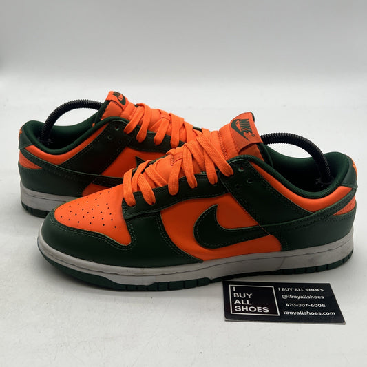Size 8.5 - Nike Dunk Low Miami Hurricanes (DD1391-300)