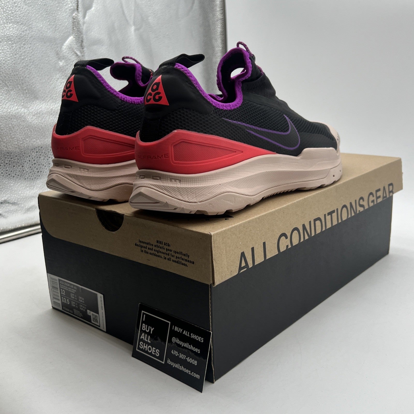 Size 12 - Nike ACG Zoom Air AO Black Laser Crimson (CT2898-001)