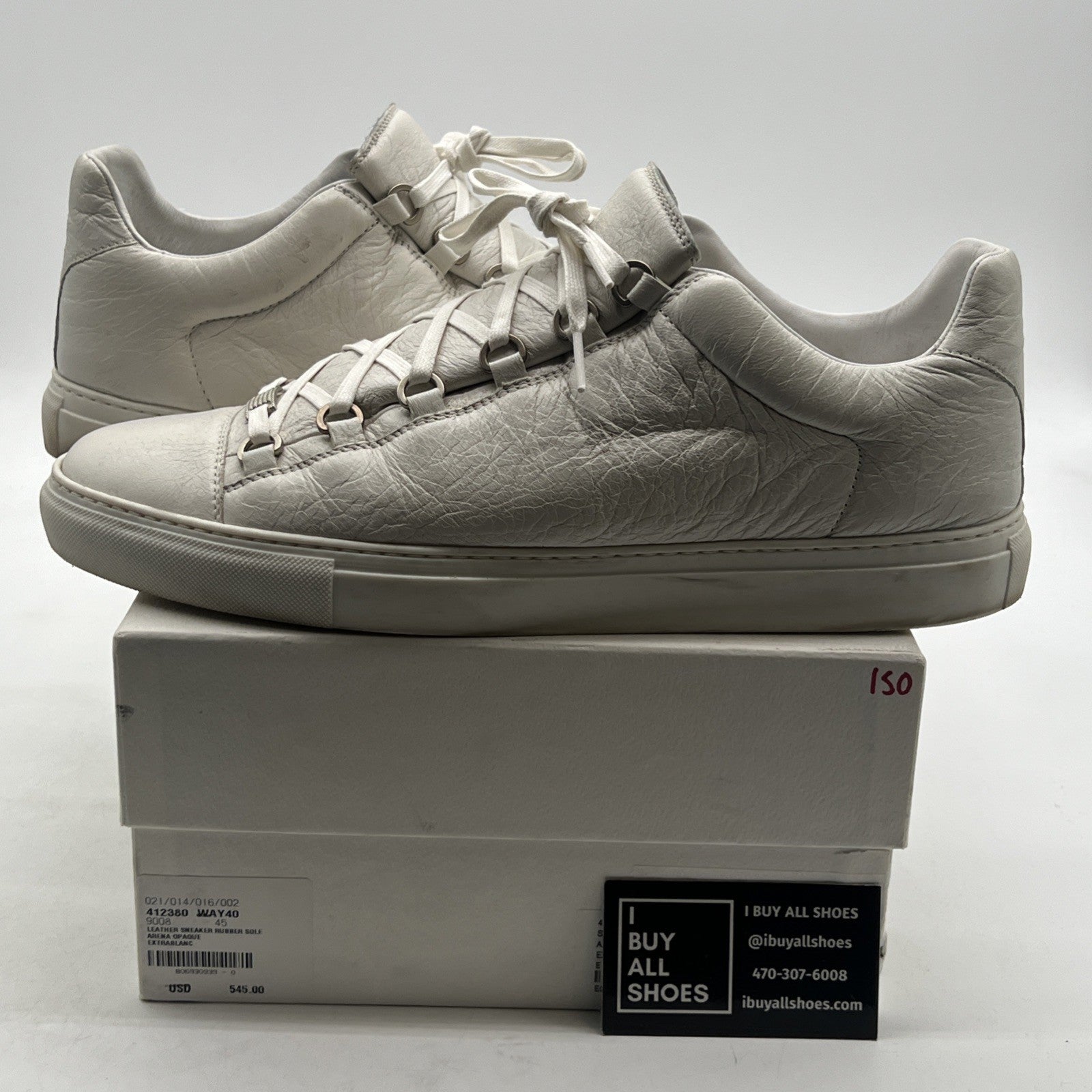 Size 45 - Balenciaga Triple S Sneaker White W (412380-WAY40-9008)
