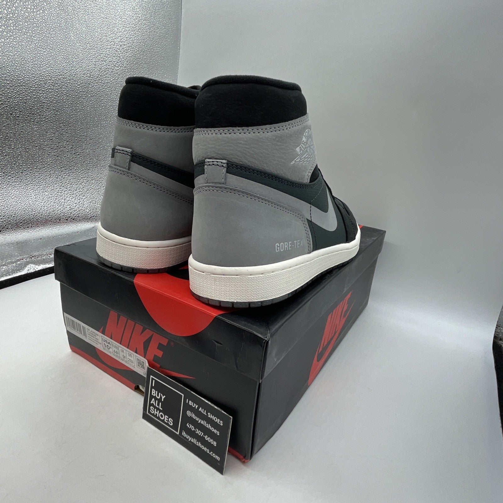 Size 10.5 - Air Jordan 1 Element GORE-TEX High Black Particle Grey (DB2889-001)
