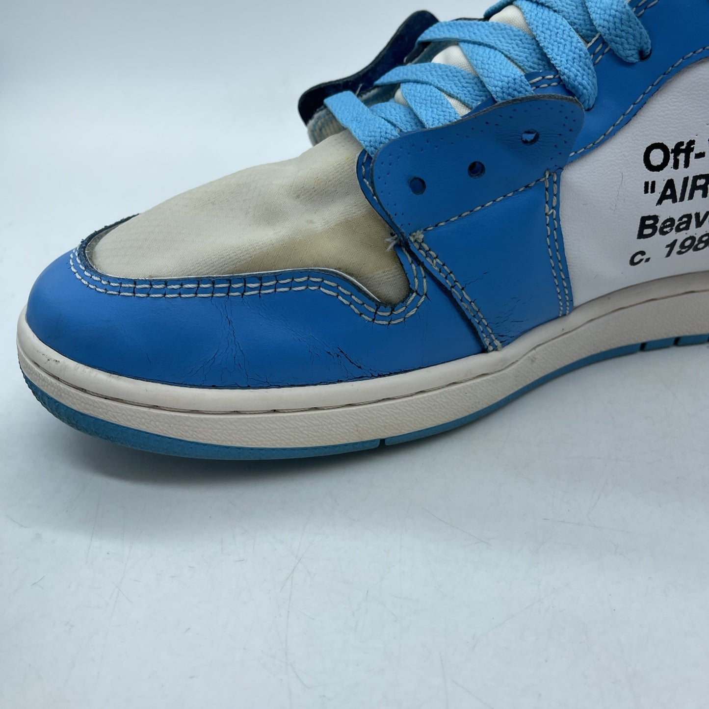 Size 12 - Jordan 1 Retro OG x Off-White High UNC Blue White Grey (AQ0818-148)
