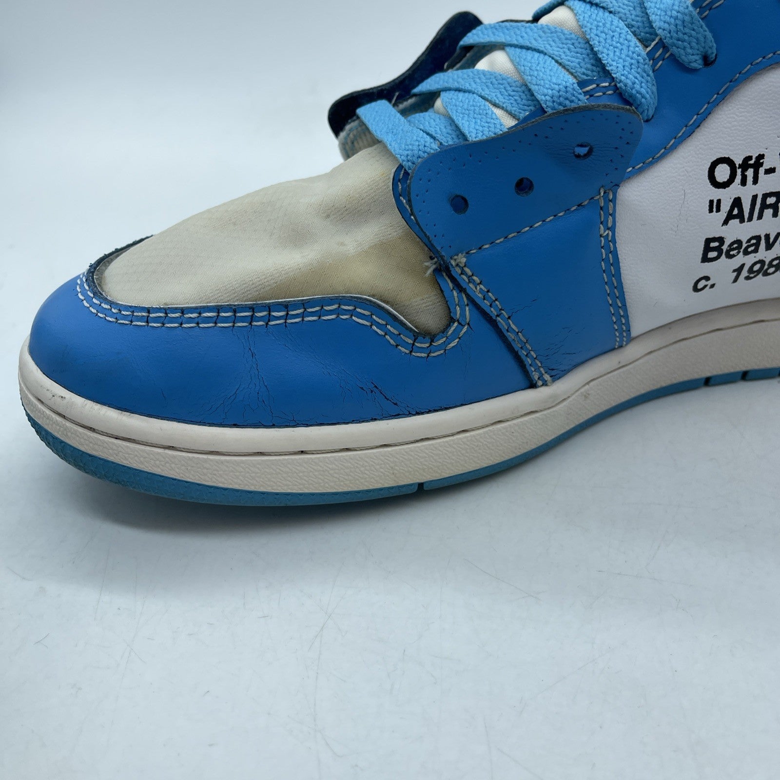 Size 12 - Jordan 1 Retro OG x Off-White High UNC Blue White Grey (AQ0818-148)
