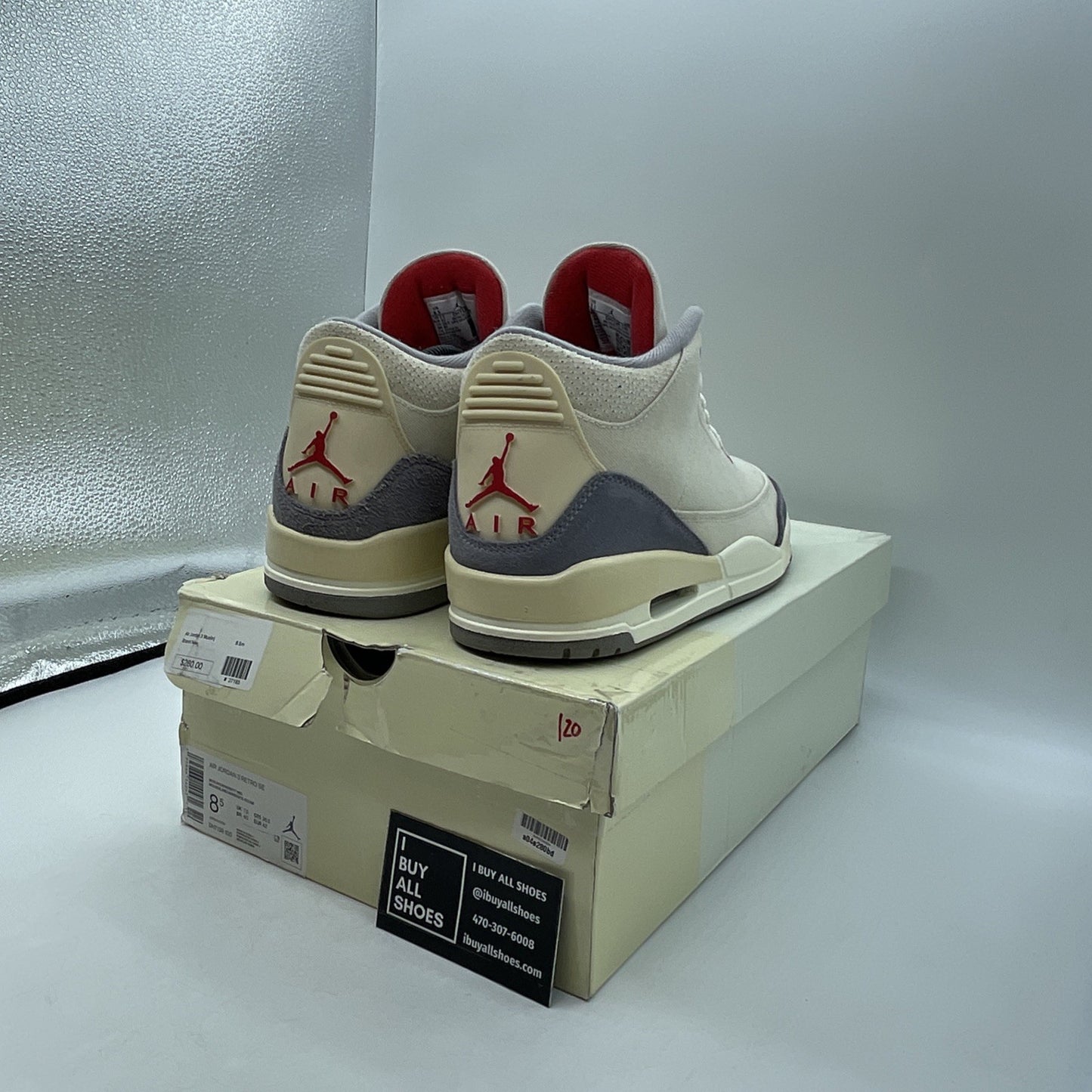 Size 8.5 - Air Jordan 3 Muslin (DH7139-100)