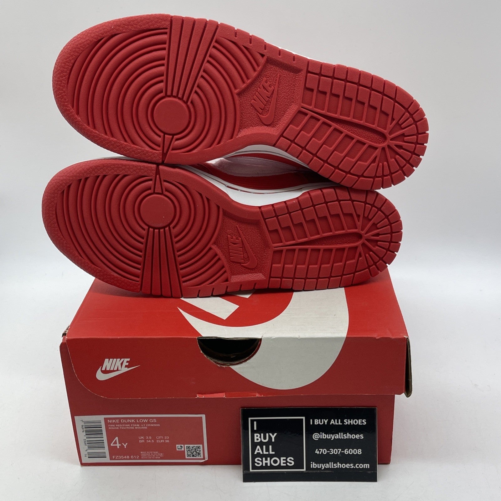 Size 4Y (GS) - Nike Dunk Low Valentine's Day Pink Red Suede (FZ3548-612)