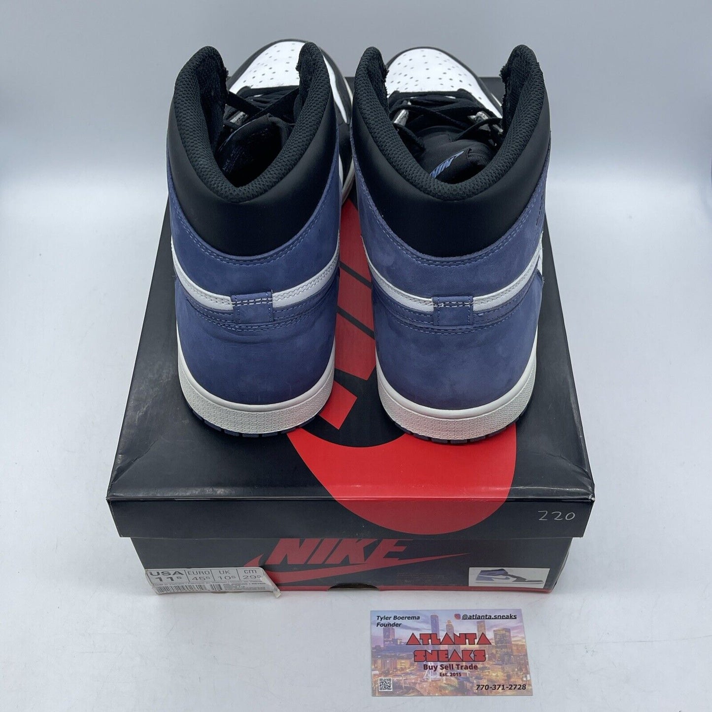 Size 11.5 - Air Jordan 1 High Best Hand in the Game - Blue Moon (555088-115)