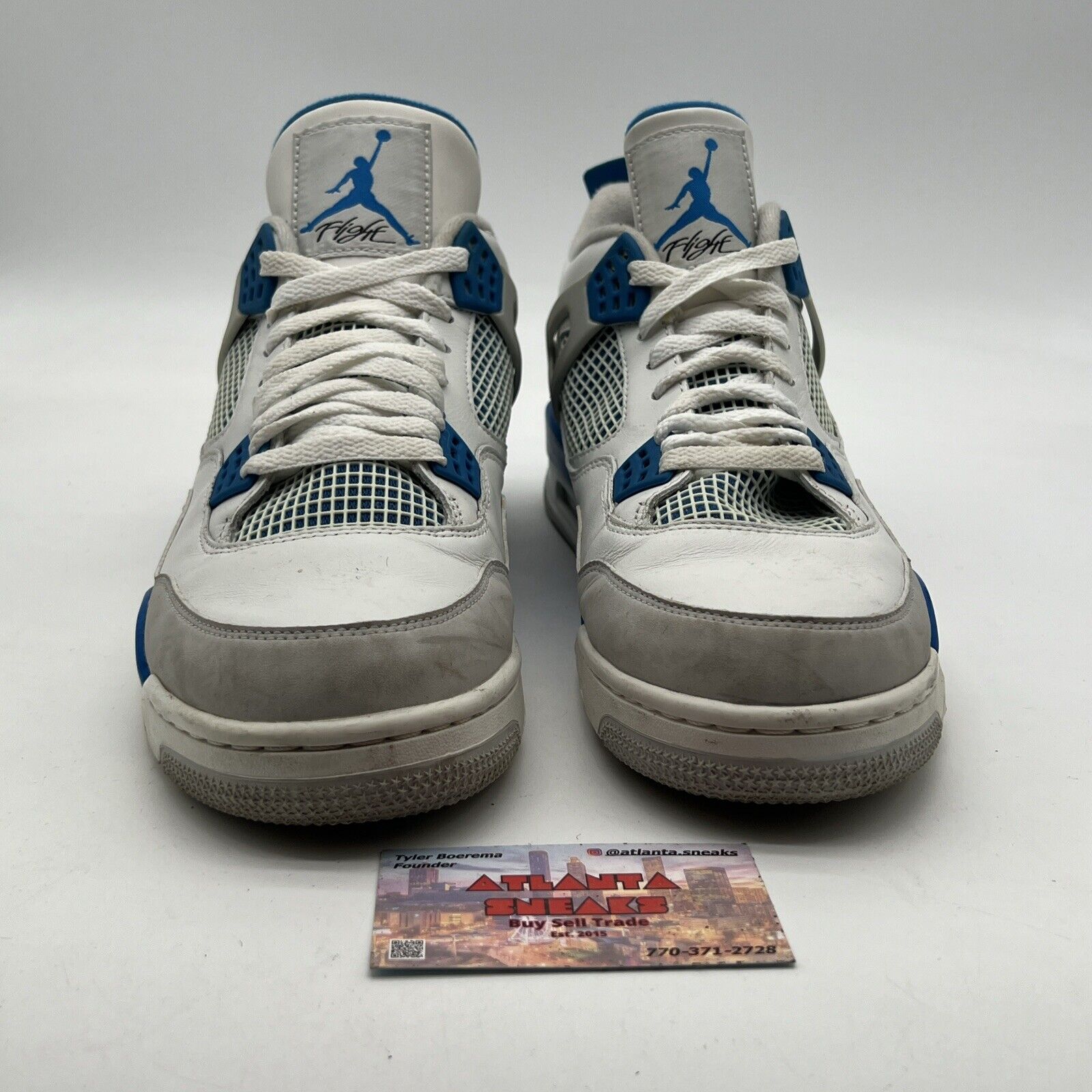 Size 12 - Air Jordan 4 Retro Military Blue 2012 (308497-105)