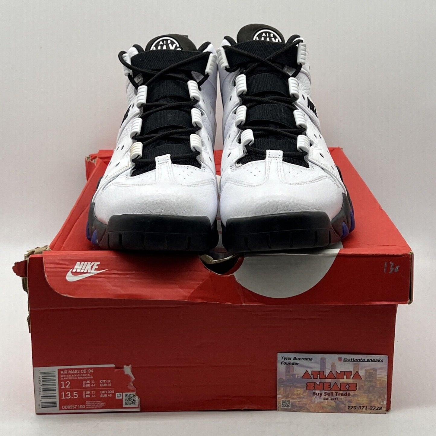 Size 12 - Nike Air Max 2 CB 94 Retro 2021 White Varsity Purple (DD8557-100)