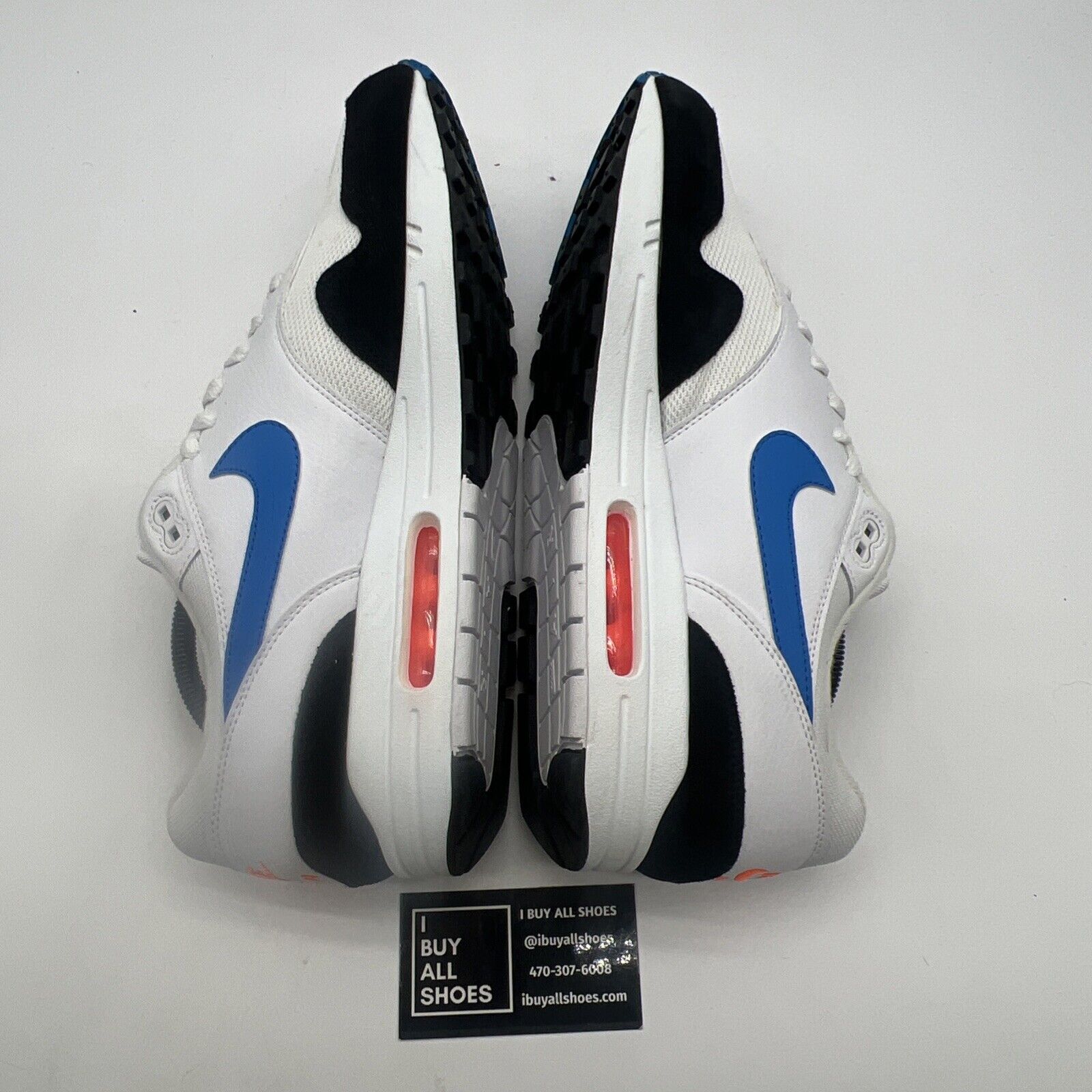 Size 11.5 - Nike Air Max 1 Photo Blue Total Orange (AH8145-112)