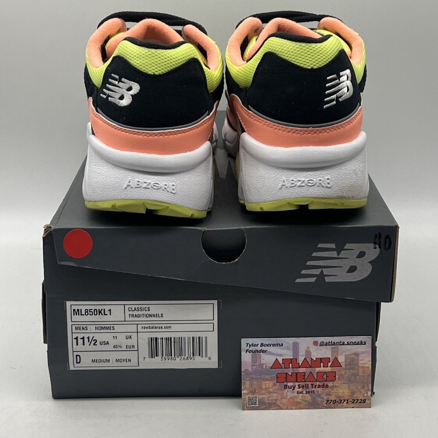 Size 11.5 - New Balance Kawhi Leonard x 850 Sunrise White Black (ML850KL1)