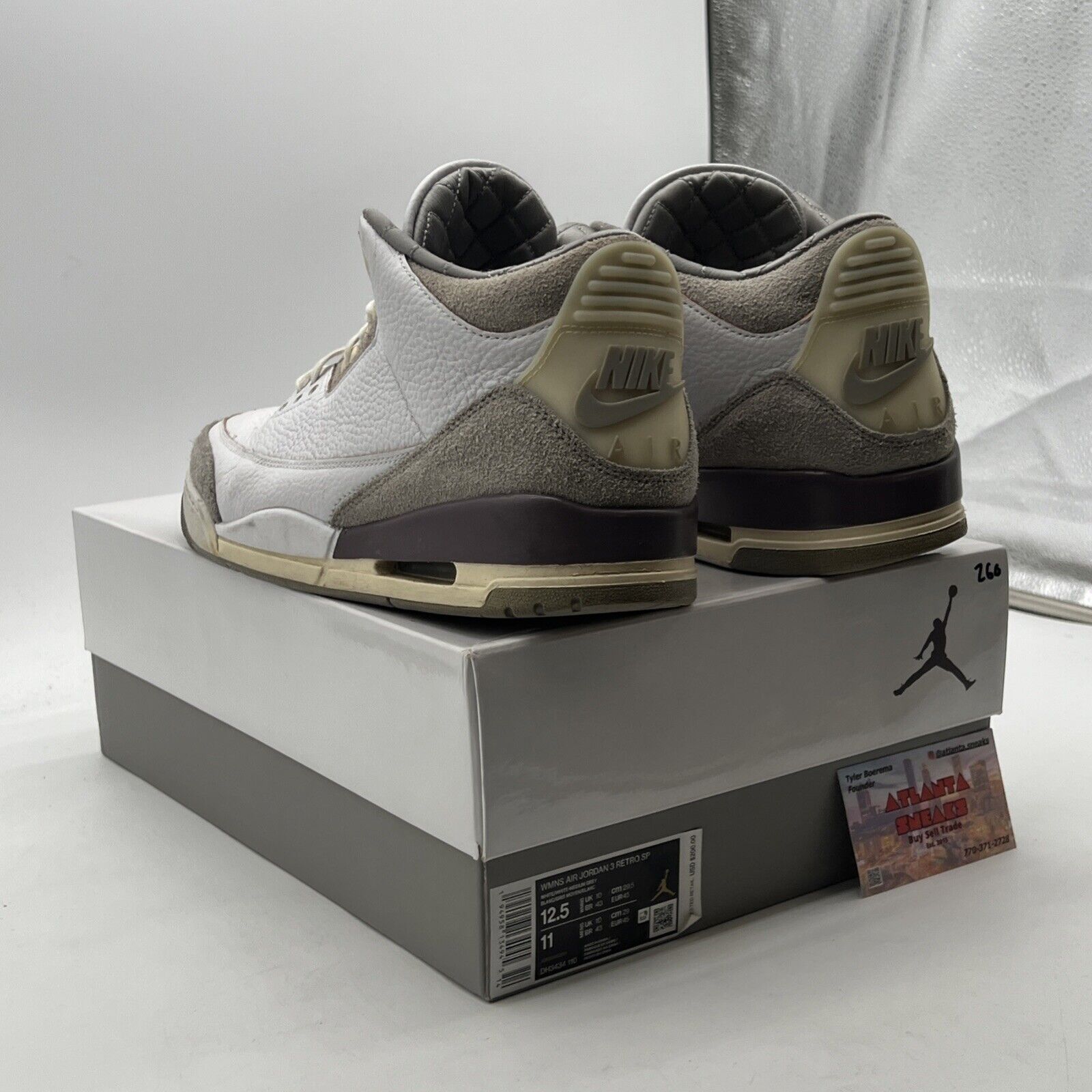 Size 12.5 - Air Jordan 3 Retro SP x A Ma Maniere Low Raised By Women W