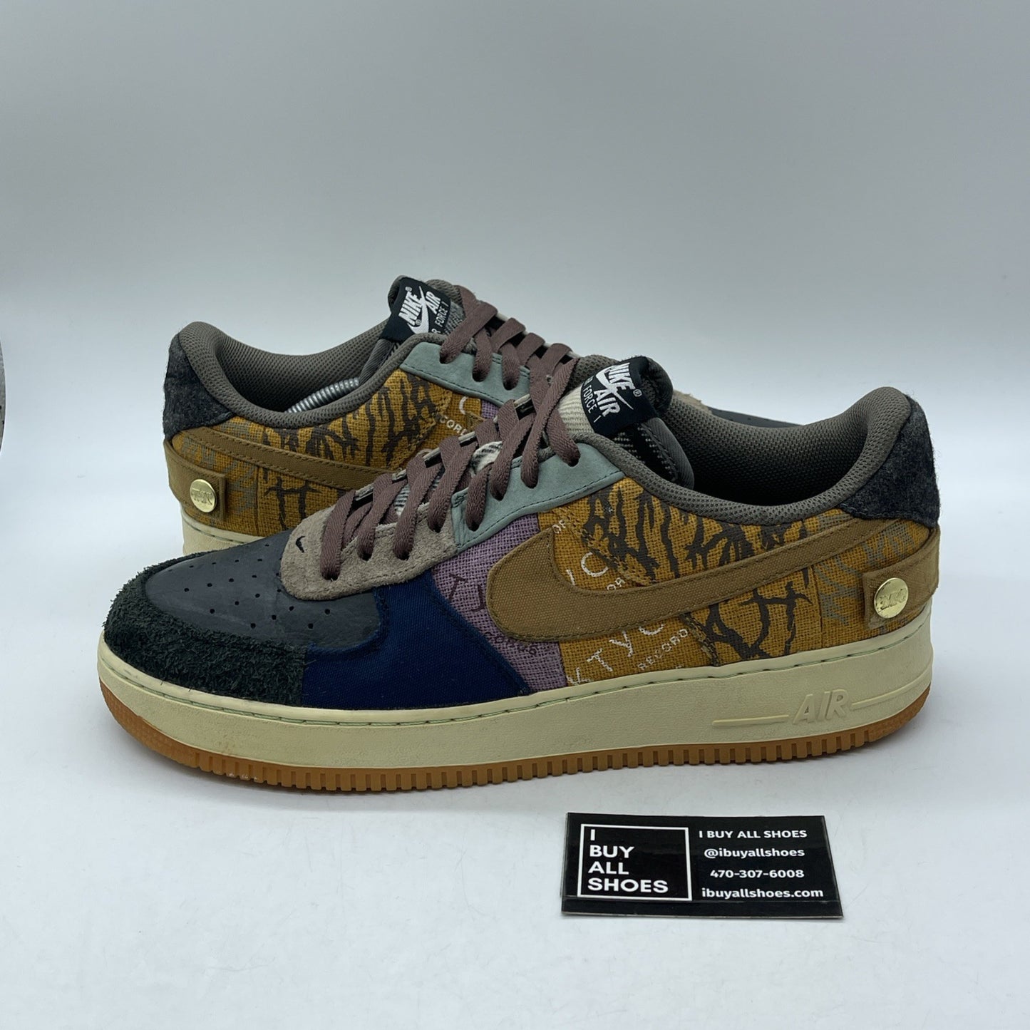 Size 13 - Nike Air Force 1 Low x Travis Scott Cactus Jack Suede (CN2405-900)