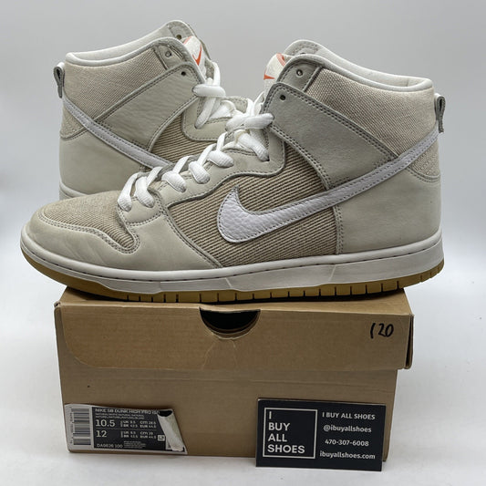 Size 10.5W -Nike Dunk Pro ISO SB High Unbleached Pack Natural (DA9626-100)