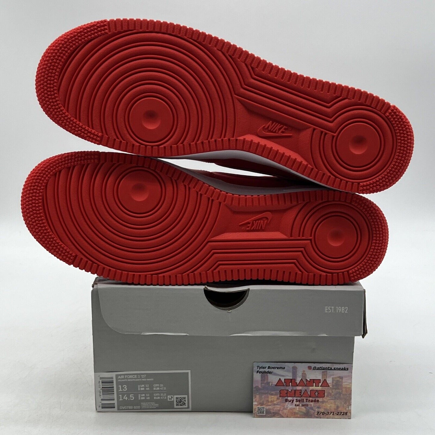 Size 13 - Nike Air Force 1 '07 Picante Red White Leather (DV0788-600)