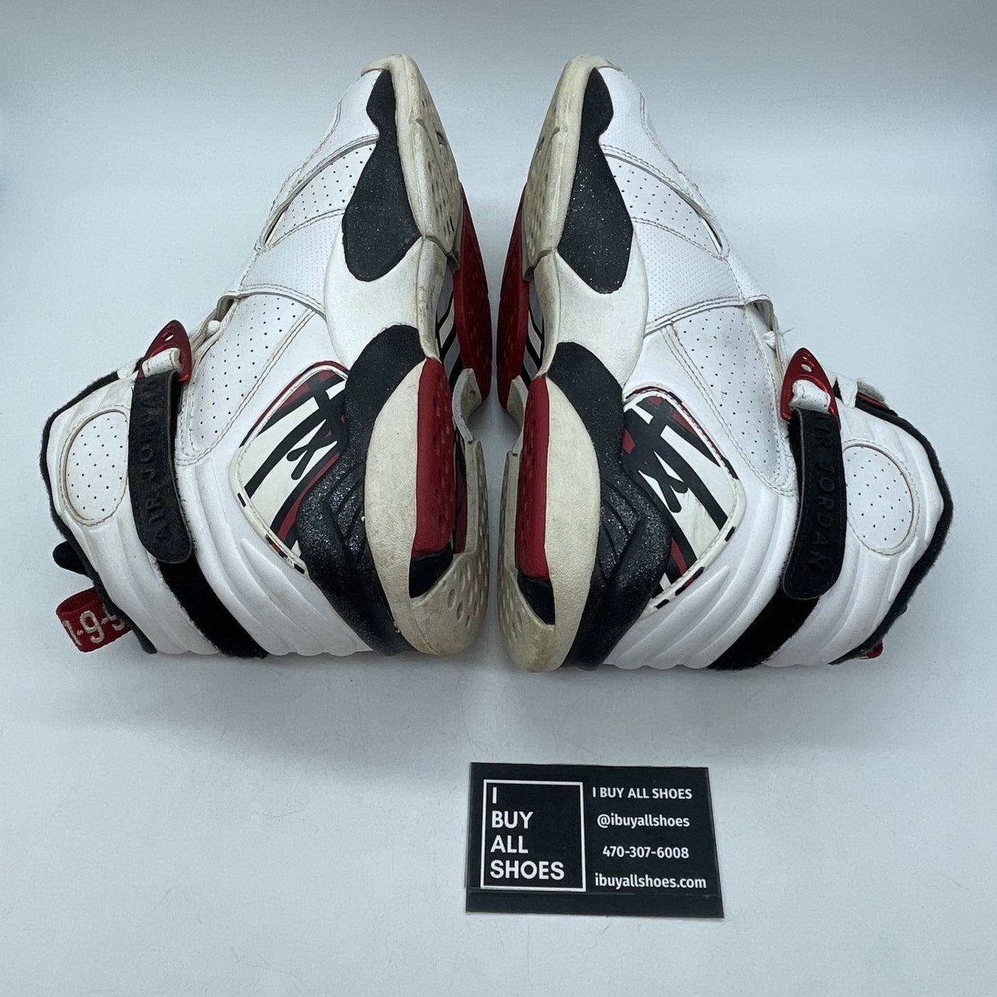 Size 9 - Air Jordan 8 Retro Alternate White Red Black Leather (305381-104)