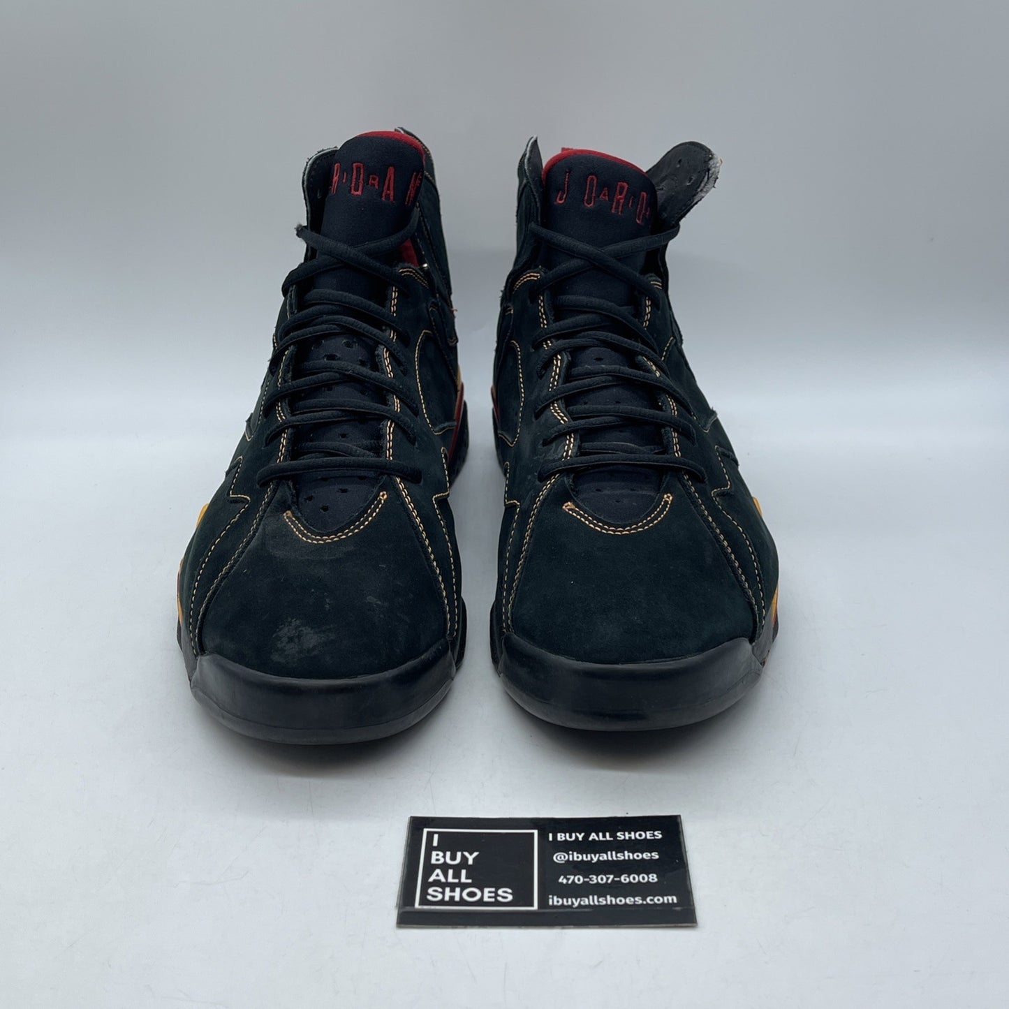Size 13 - Air Jordan 7 Retro 2006 Citrus Black Orange Red Suede (304775-081)