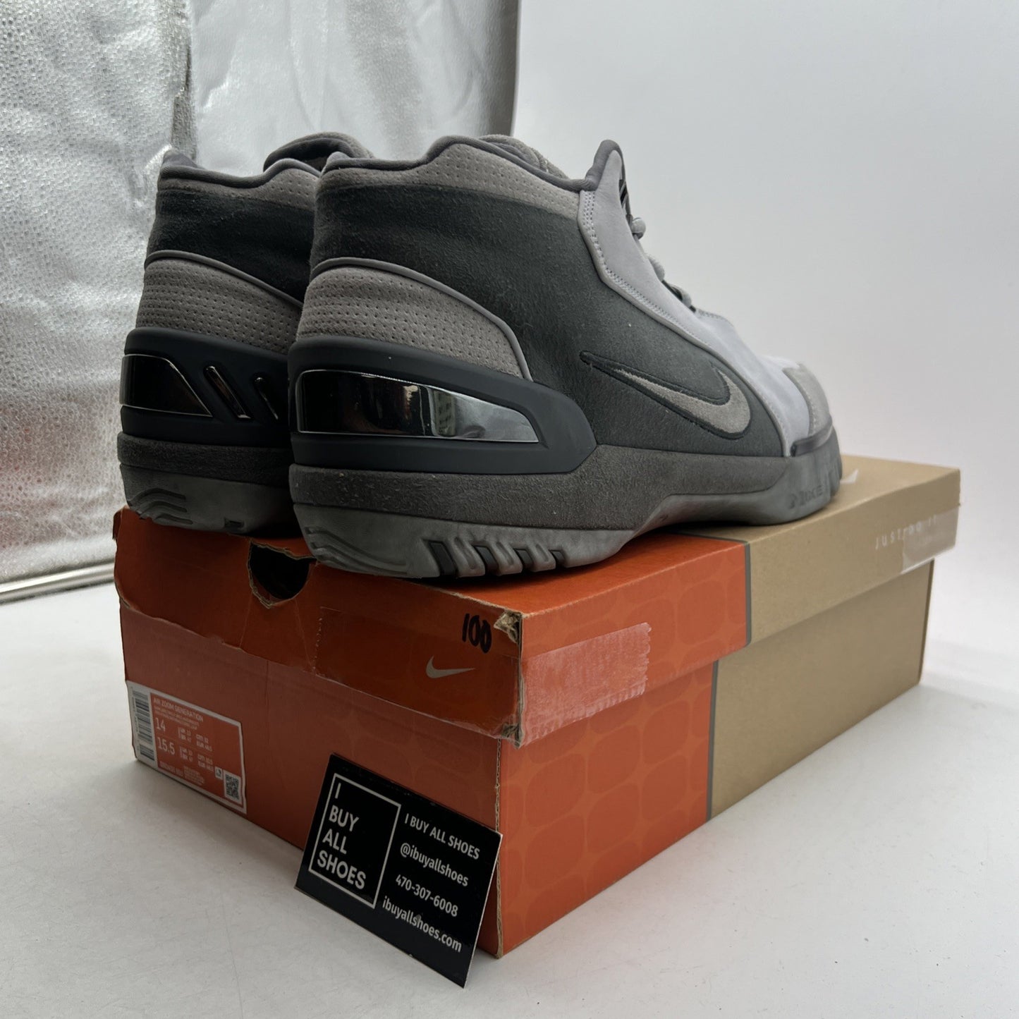Size 14 - Nike Air Zoom Generation Retro Dark Grey (DR0455-001)