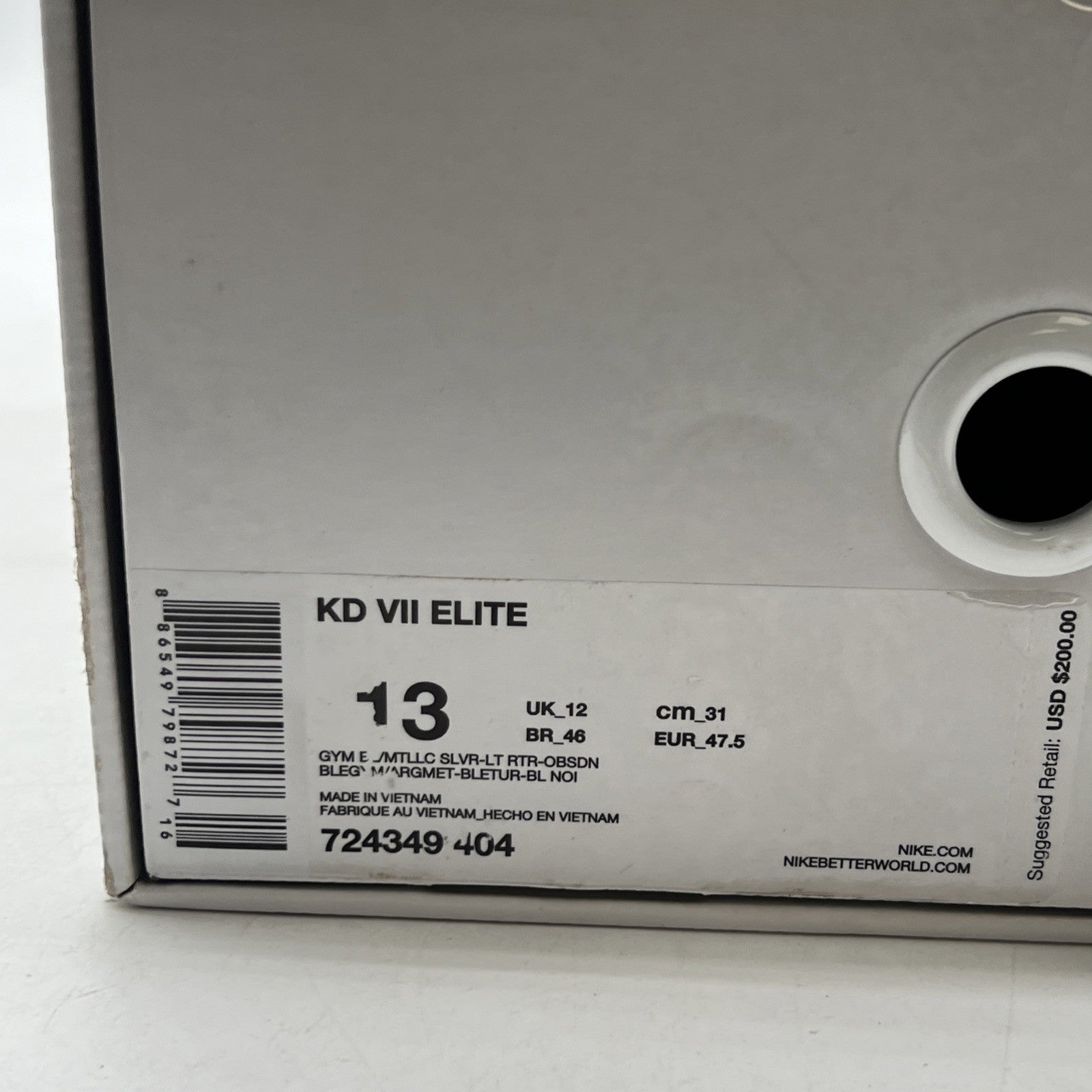 Size 13 - Nike KD 7 Elite Elevate (724349-404)