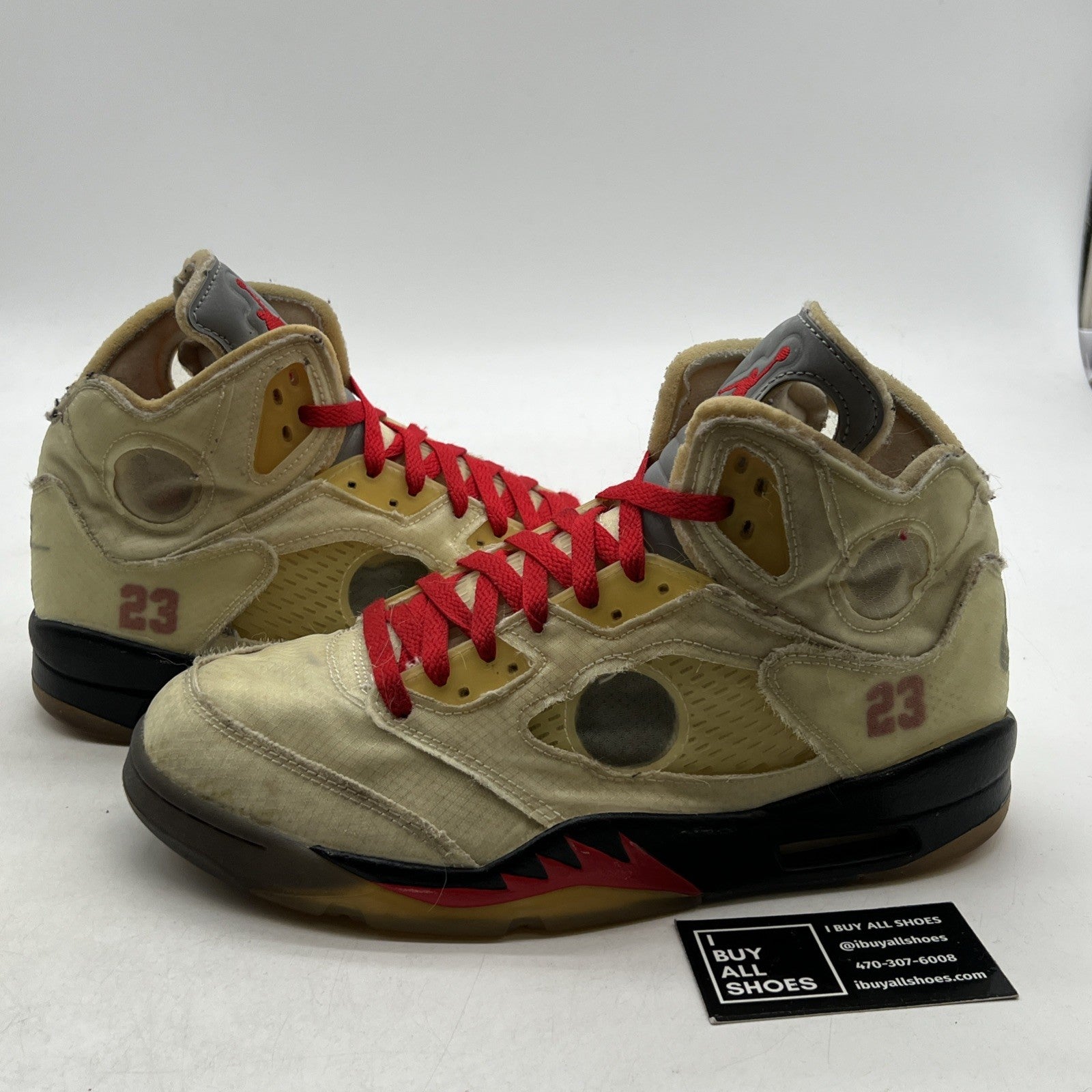 Size 10 - Air Jordan 5 SP x Off-White Mid Sail (DH8565-100)